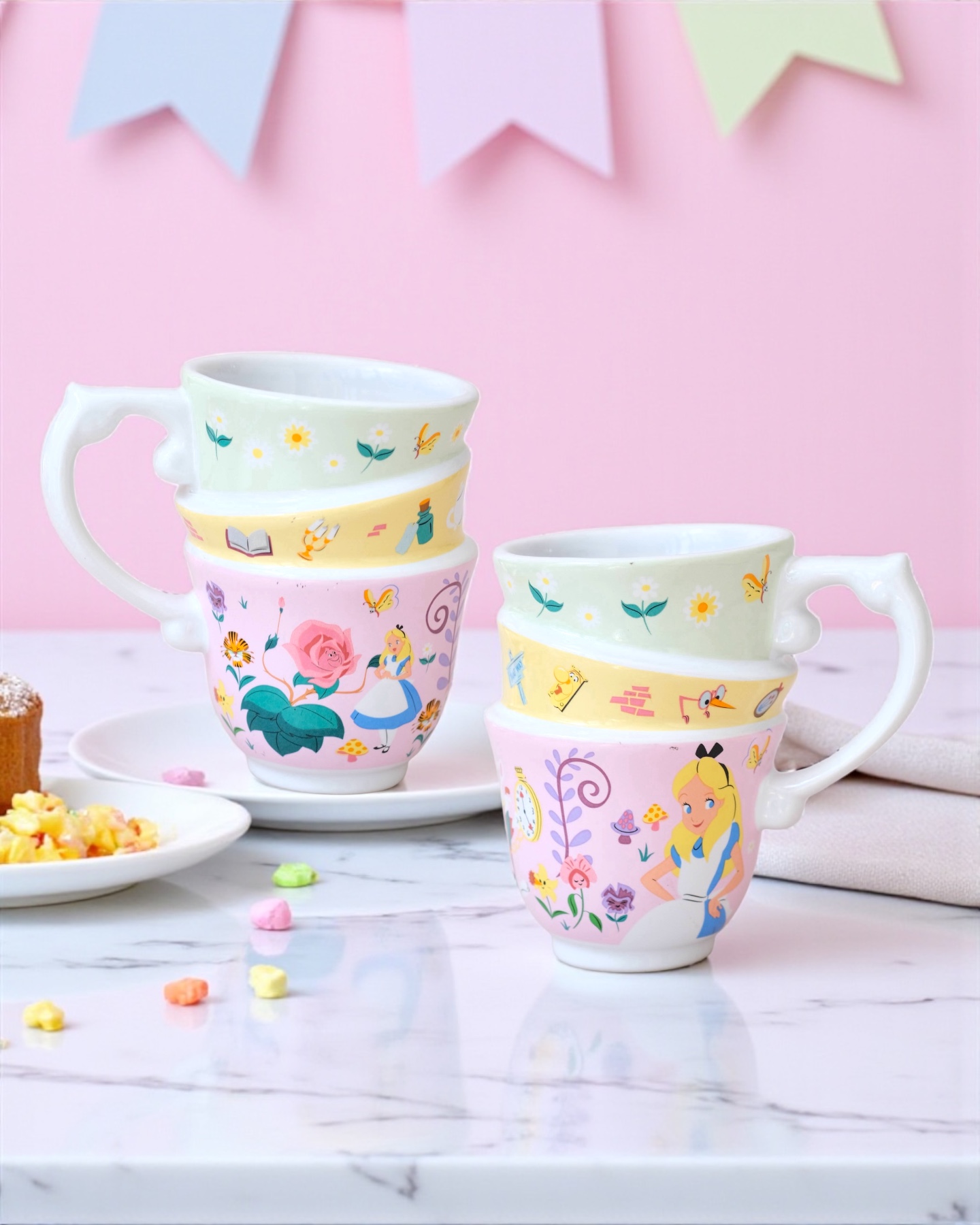 ماگ دیزنی و کلکسیونی اورجینال سه کاپ آلیس