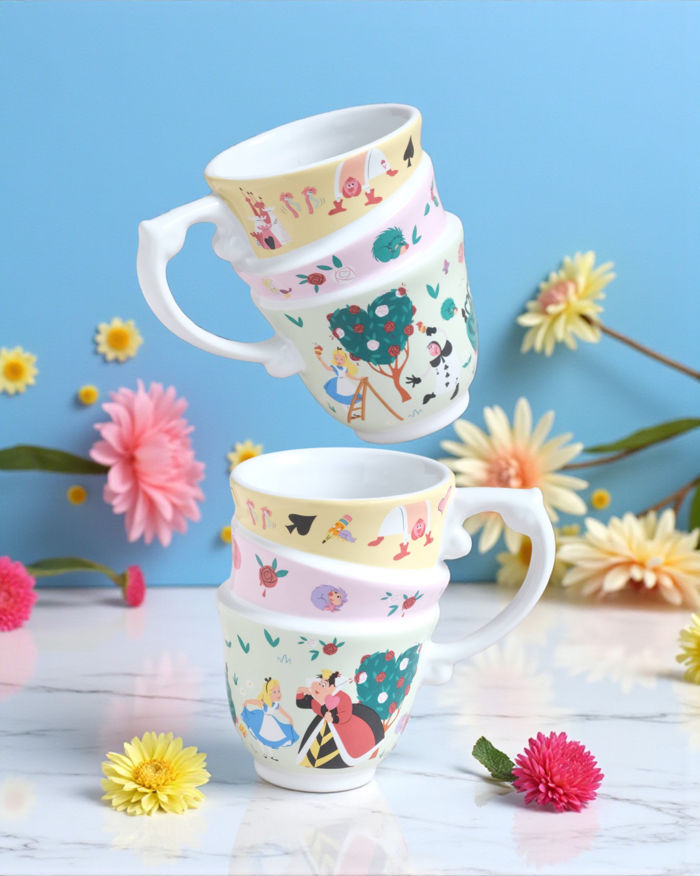 ماگ دیزنی و کلکسیونی اورجینال سه کاپ آلیس