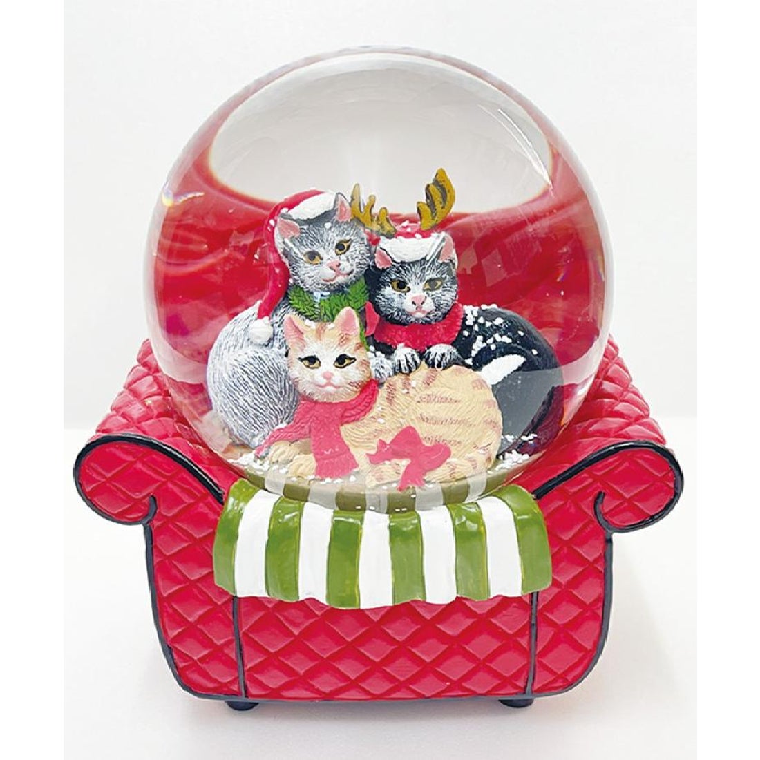 گوی دکوراتیو کریسمس گربه روی کاناپه سفارش اروپا