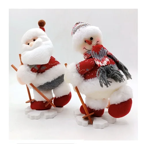 عروسک بابانوئل و آدم برفی کریسمس